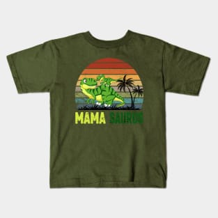 Mama saurus Kids T-Shirt